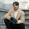 Ethan (black) – Vegan leather gloves with warm fleece lining & touchscreen feature 5