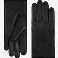 Evelyn (black) - Goatskin leather gloves with soft lambswool lining and touchscreen feature 1