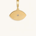 Vigilant Dreamer Evil Eye Mother of Pearl Engravable Charm 7