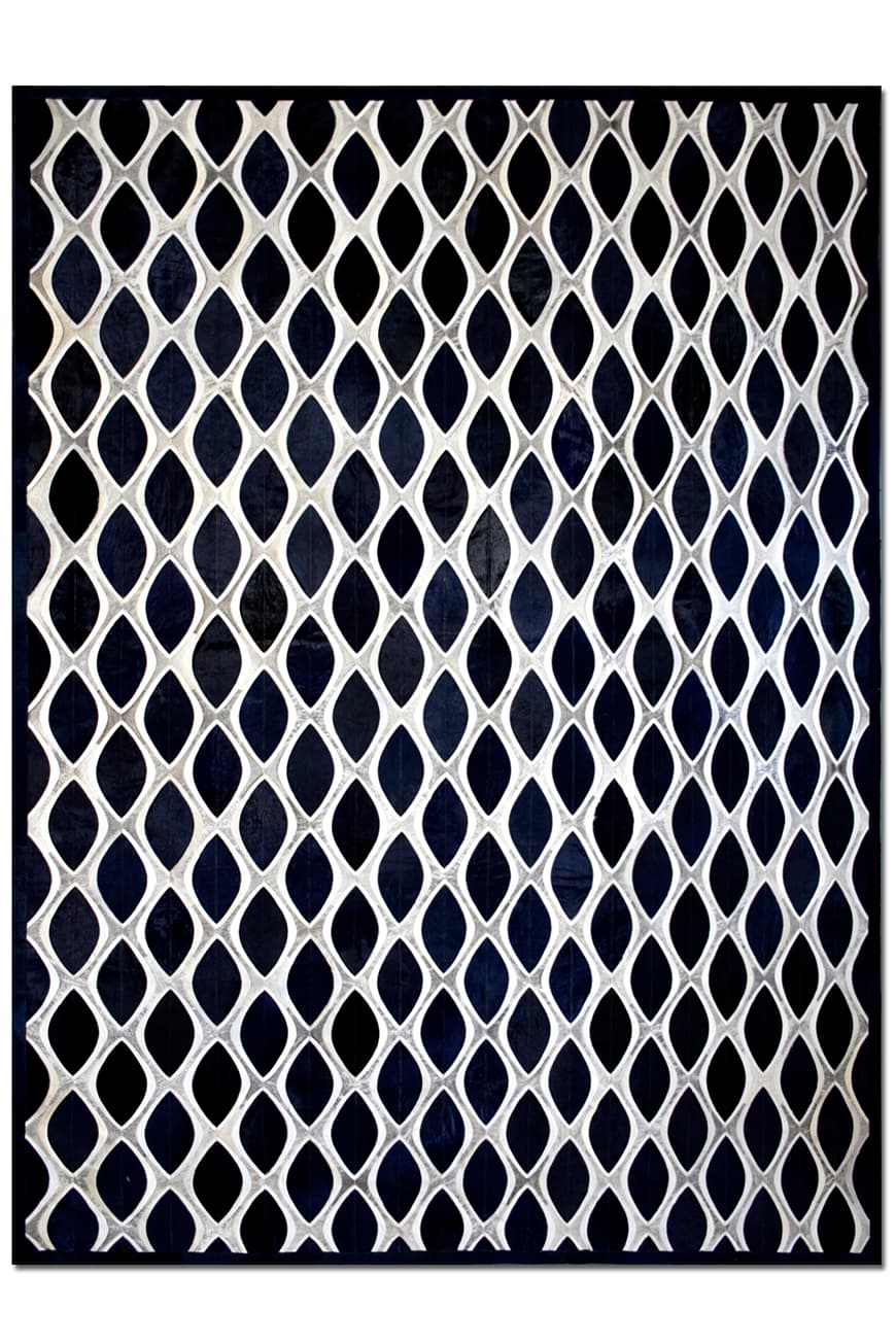Eye Cat – Contemporary Custom Rug in Cowhide – view 2