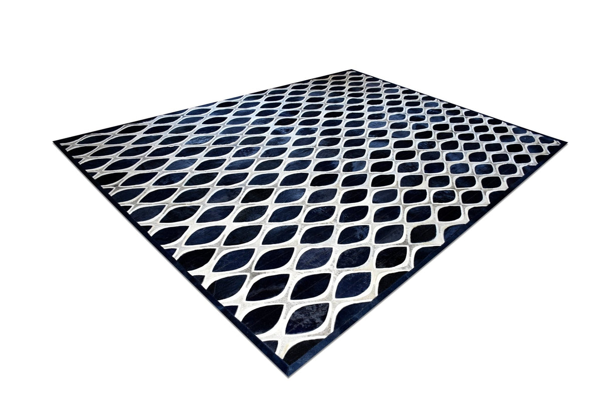 Eye Cat – Contemporary Custom Rug in Cowhide – view 4