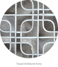 EYES – Geometric Cowhide Rug with Curved Motif 5