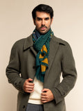 Edoardo (dark green) - Soft and lightweight Italian scarf from 100% wool 2