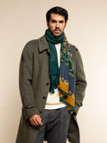 Edoardo (dark green) - Soft and lightweight Italian scarf from 100% wool 7