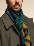 Edoardo (dark green) - Soft and lightweight Italian scarf from 100% wool 10