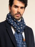 Andrea (blue) - Soft and lightweight Italian scarf from 100% wool 10