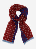 Andrea (red/blue) - Soft and lightweight Italian scarf from 100% wool 1