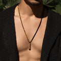 Courageous Beginnings Onyx Tiger Eye Necklace 2