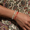 Limitless Potential Jade Stone Lotus Charm Bracelet 2
