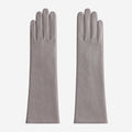 Leonora (grey) - Italian cashmere lined 6-button length leather gloves 1
