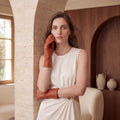 FC04 (cognac) - Women's Italian cashmere lined leather gloves 6