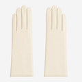 FC04 (cream) - Women's Italian cashmere lined leather gloves 1