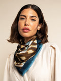 Bruna (blue)- Soft and lightweight Italian foulard from pure silk 5