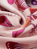 Bruna (pink)- Soft and lightweight Italian foulard from pure silk 4