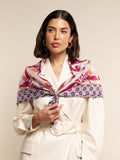 Bruna (pink)- Soft and lightweight Italian foulard from pure silk 9