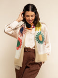 Evelina (yellow) - Soft and lightweight Italian scarf from premium wool 1