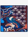 Giorgia (blue/red) - Italian soft and lightweight foulard made from pure silk 4