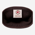 FS01W (brown) - Italian cashmere lined opera length leather gloves 7