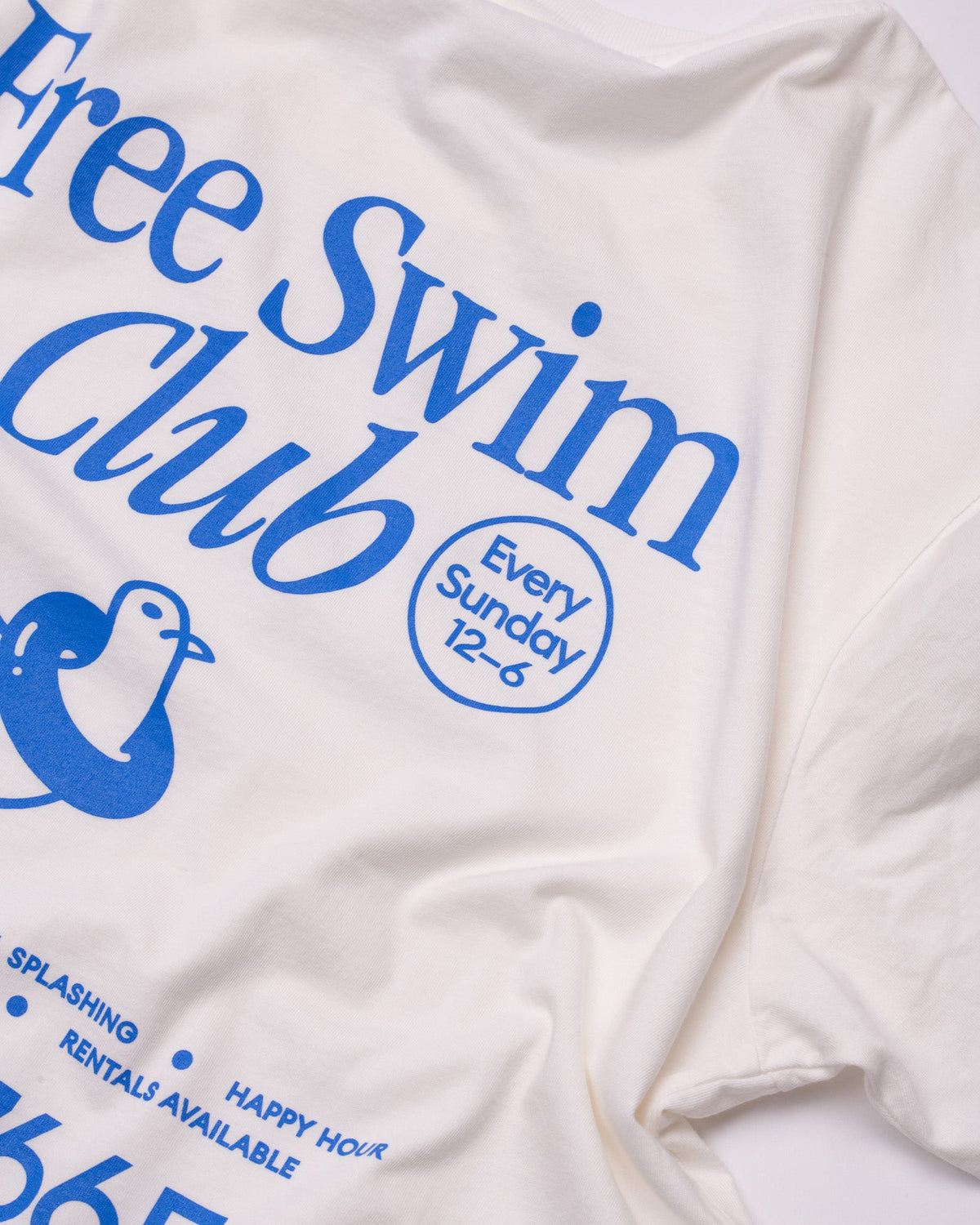 Swim Club Tee — White