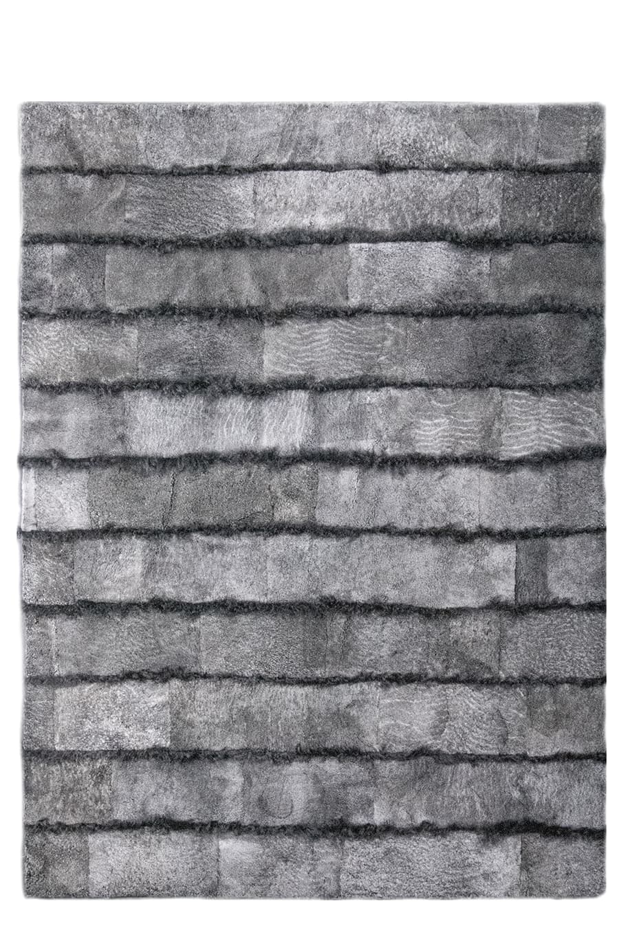 Funky Stripes – Shearling Fur Rug for Cozy Bedrooms – view 2