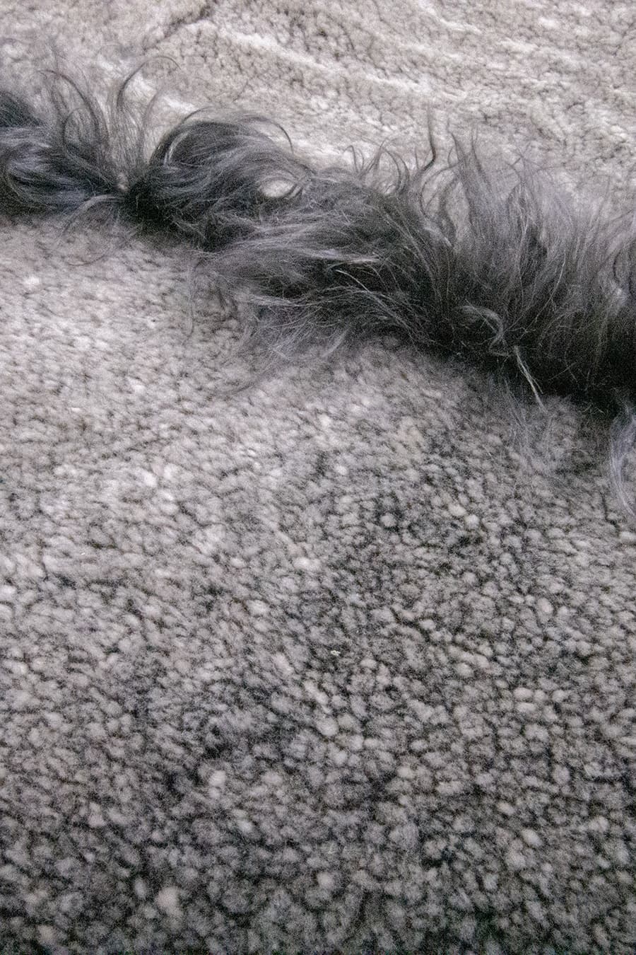 Funky Stripes – Shearling Fur Rug for Cozy Bedrooms – view 3