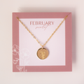 February Birth Flower Necklace • Violet 1