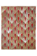 FLAME – Bold Lasered Luxury Rug in Premium Leather 2