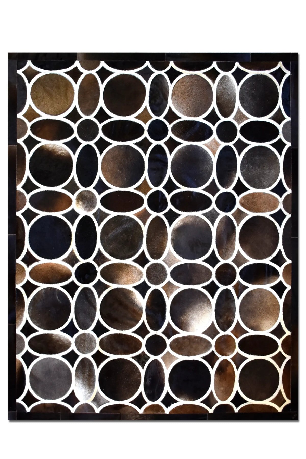 Flower – Designer Cowhide Carpet for Bedrooms – view 2