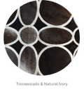 FLOWER – Designer Cowhide Carpet for Bedrooms 4