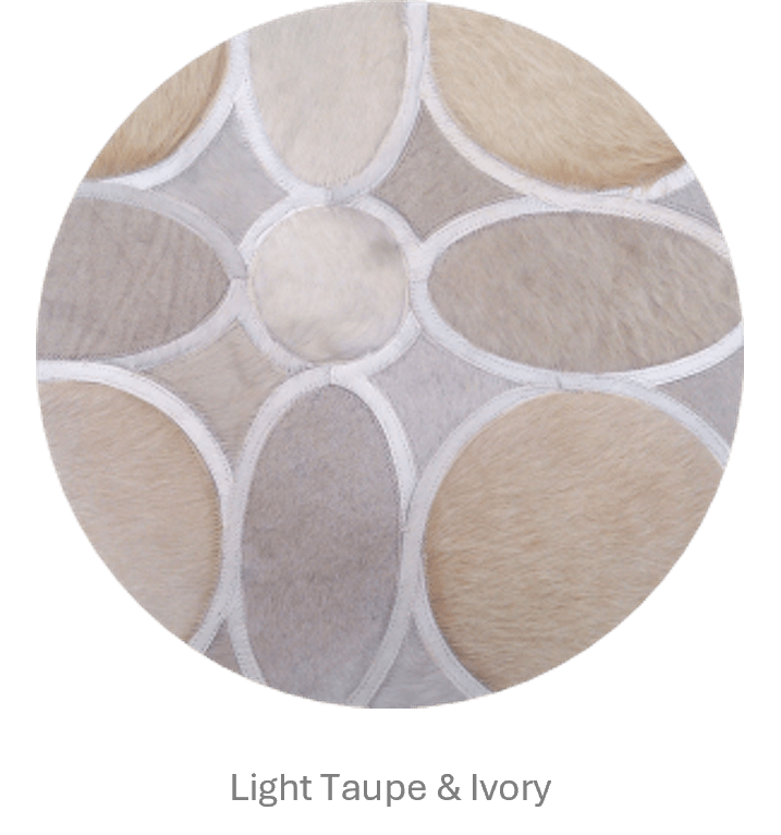 Flower – Designer Cowhide Carpet for Bedrooms – view 5