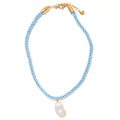 Corsica Necklace in Baby Blue 1