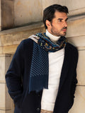 Edoardo (blue) - Soft and lightweight Italian scarf from 100% wool 6