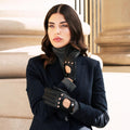 Maria (black) - Italian driving gloves made of American deerskin leather 2
