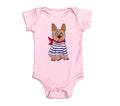 Frenchie - pink tee 2