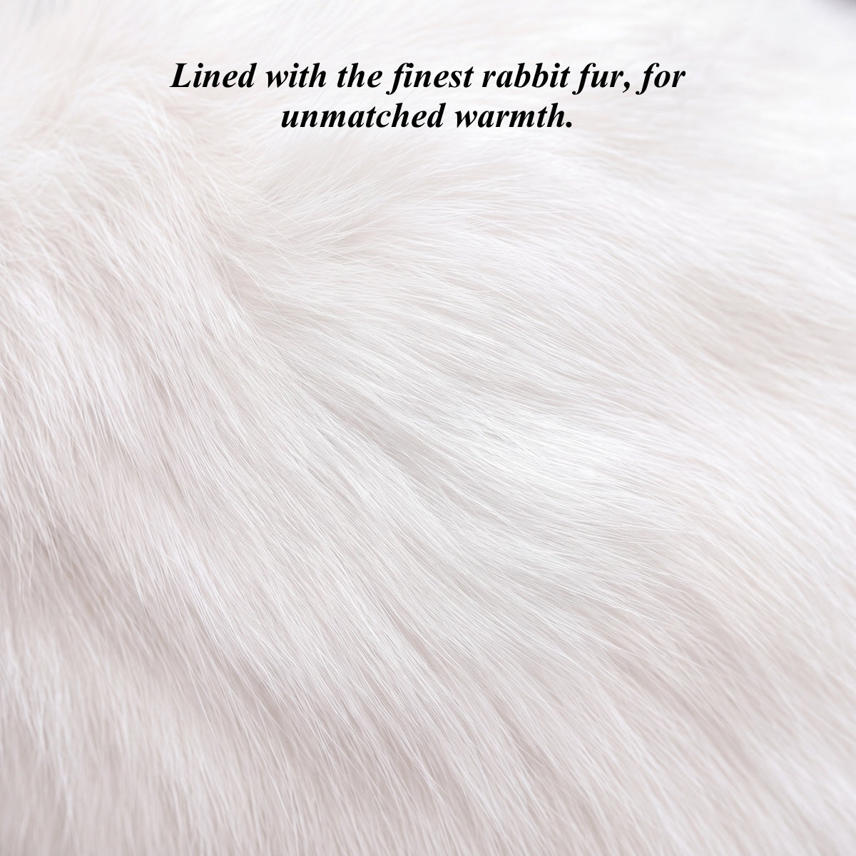 Francesca (black) - Italian lambskin leather gloves with white rabbit fur lining