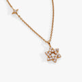 Star of David Delicate Pave Crystal Pendant Necklace 3