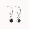 Black Onyx Hoop Earrings 5