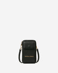 Giada (black) - Italian women's crossbody phone wallet with shoulder strap 3