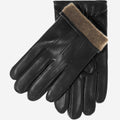Giovanni (black) - Classic Italian lambskin leather gloves with cashmere lining 1