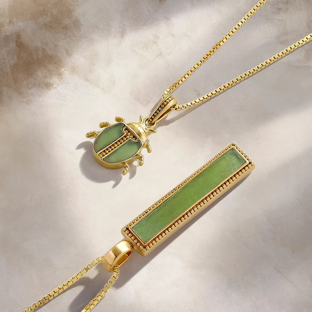 Ancient Keeper Jade Scarab Necklace