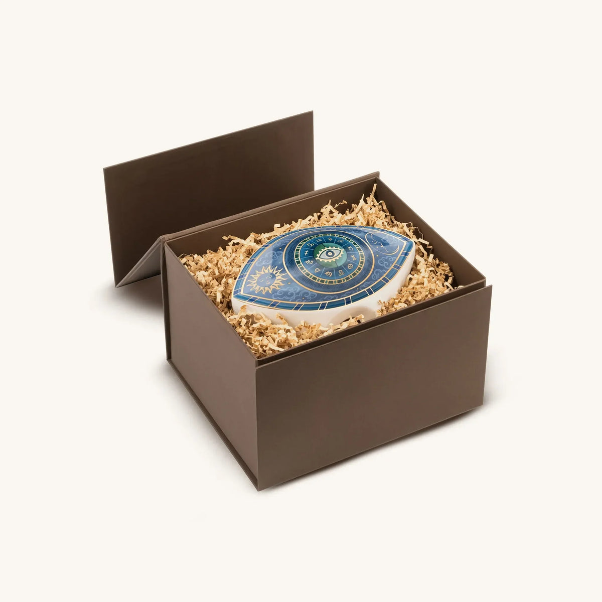 Celestial Unity Evil Eye Zodiac Ceramic Statue