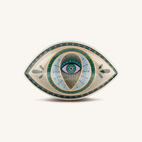 Protective Abundance Evil Eye Ceramic Wall Blessing
