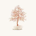Uplifting Endearment Rose Quartz & Pearl Feng Shui Tree on White Quartz 1