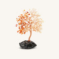 Cheerful Ambience Carnelian & Citrine Feng Shui Tree on Black Onyx 1