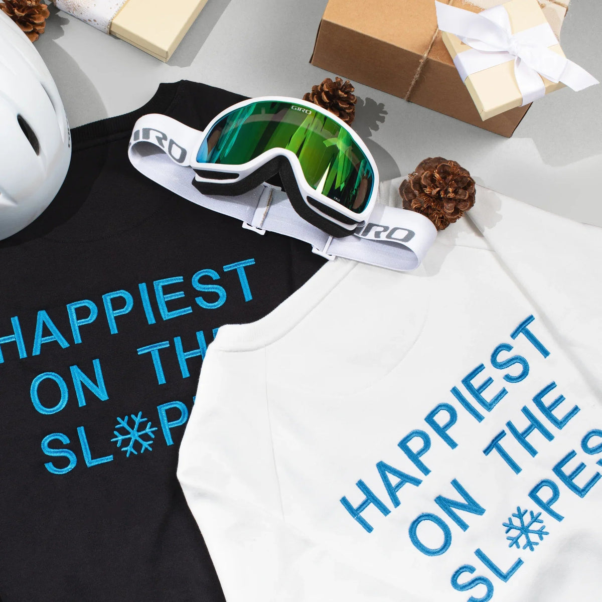 Happiest on the Slopes® Skiing Snowboarding Sweatshirt