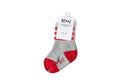 Heather Grey & Red Stripe Socks 6