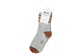 Heather Grey & Brown Stripe Socks 4