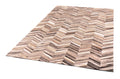 HERRINGBONE LONG – Large Patchwork Cowhide Rug 5