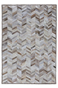 HERRINGBONE WIDE – Custom Patchwork Cowhide Rug for Interior Designers 2