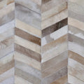 HERRINGBONE WIDE – Custom Patchwork Cowhide Rug for Interior Designers 3